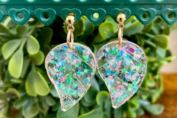 Handmade resin earrings