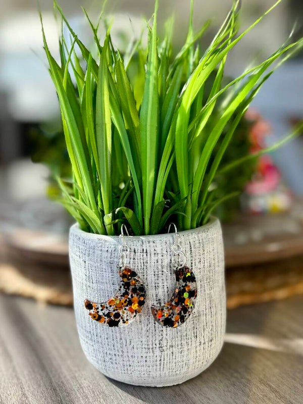 Handmade resin earrings