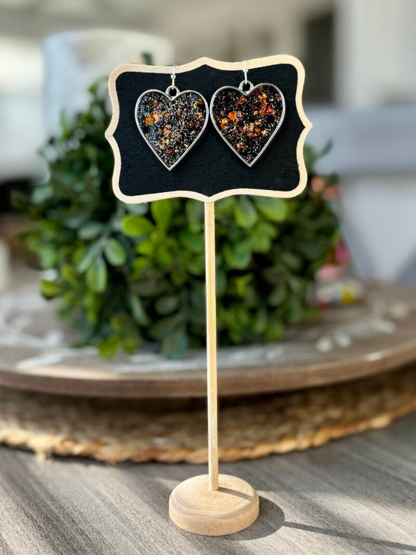 Handmade resin earrings