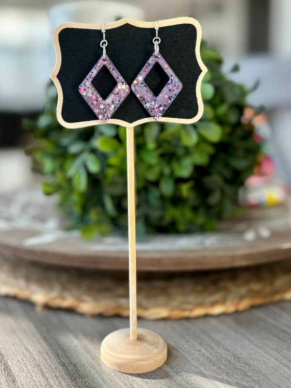 Handmade resin earrings
