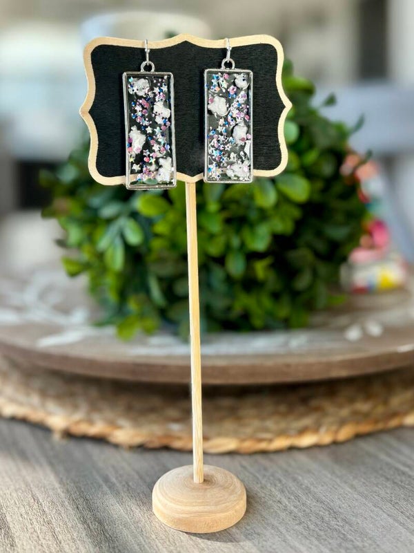 Handmade resin earrings