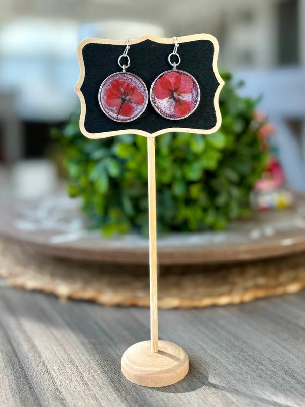 Handmade resin earrings