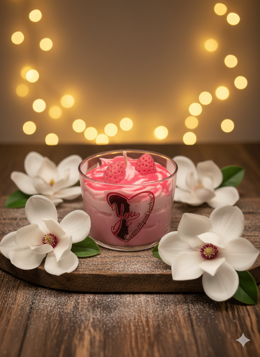 BOUGIE TROMPE L'OEIL- EDITION SAINT VALENTIN MAGNOLIA