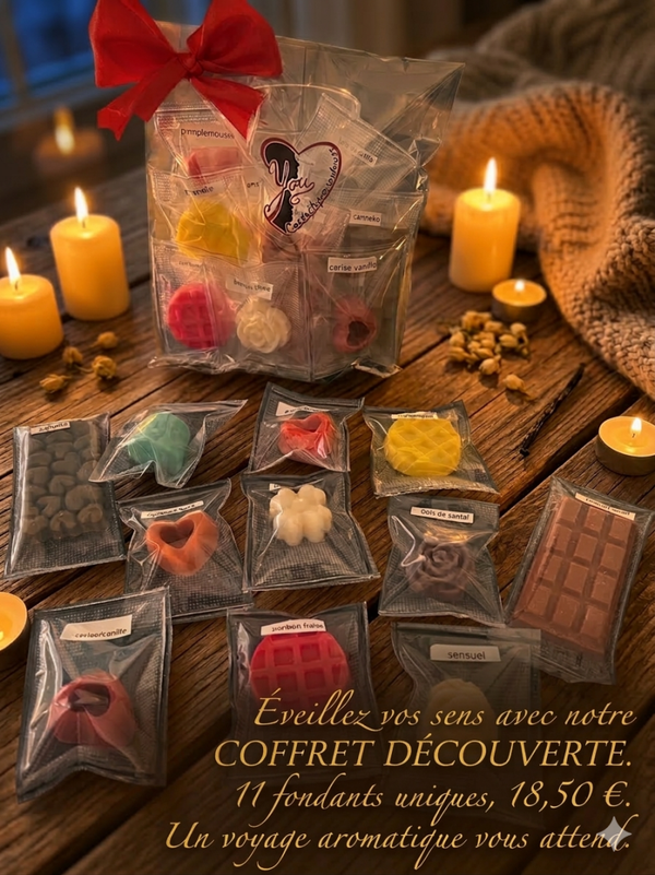 LE COFFRET DÉCOUVERTE : VOS 11 FONDANTS / 11 SENTEURS EN EXCLUSIVITÉ