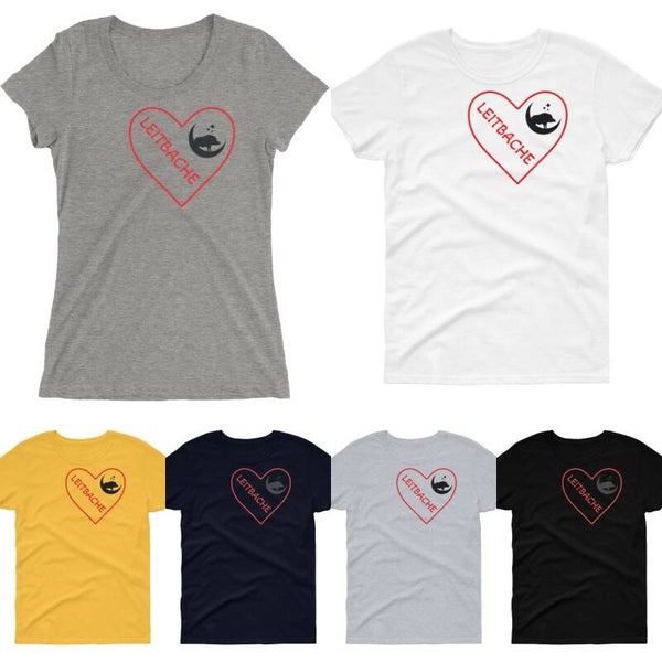 MONDSCH(W)EIN LEITBACHE Ladies T-shirt Grey bzw. Gildan 5000L