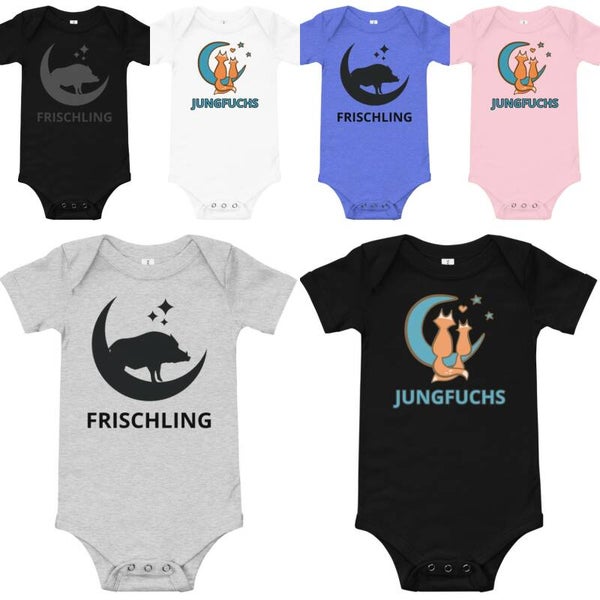 MONDSCH(W)EIN FRISCHLING und JUNGFUCHS Strampler