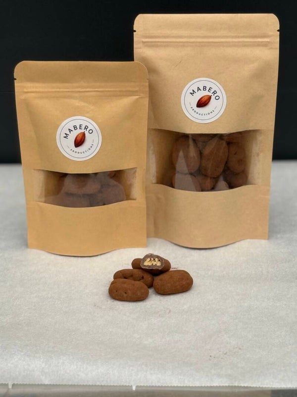 Kaneel/cacao amandelen melk chocolade dragees