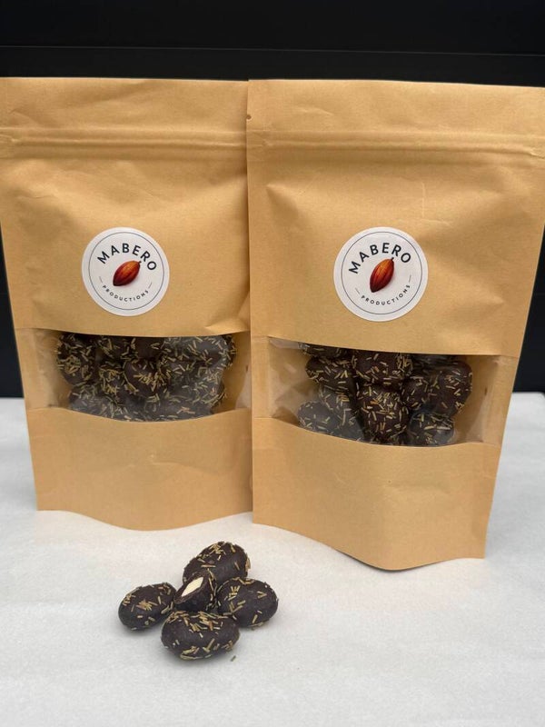 Rozemarijn amandelen pure chocolade dragees