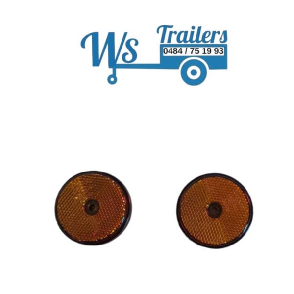 Orange reflectoren (rond)