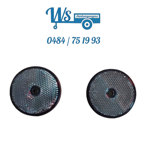 Witte reflectoren (Rond)