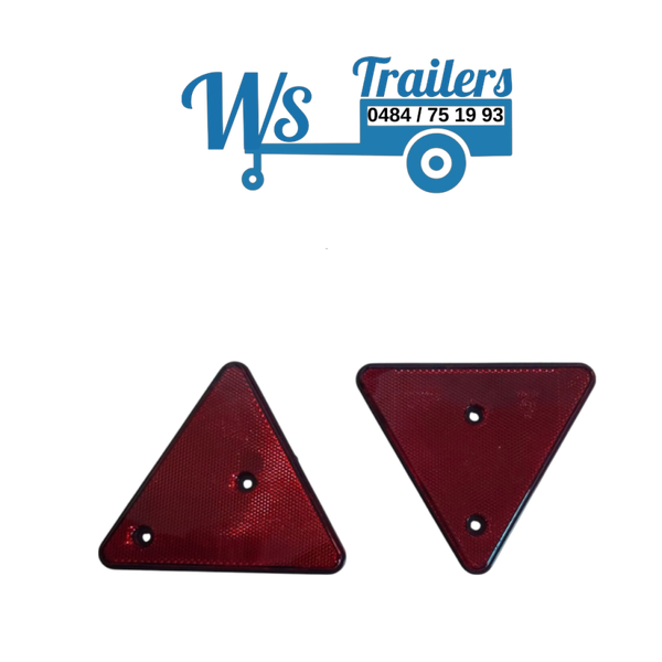 Driehoek reflectoren rood