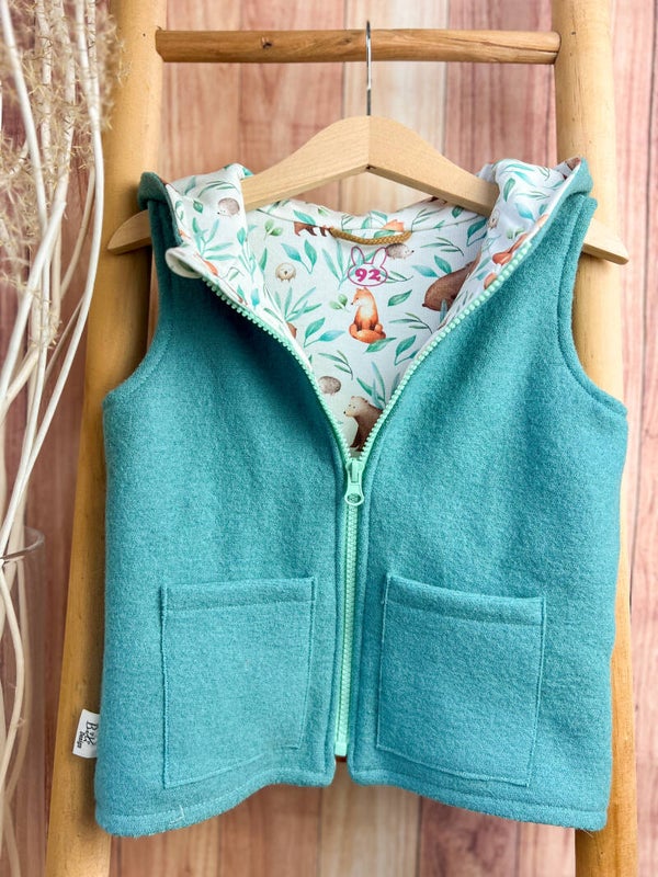 Wunschanfertigung Wollwalk-Gilet
