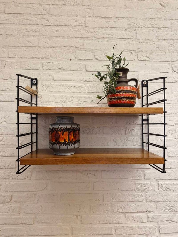 Vintage design wandrek/boekenrek Nisse Strinning