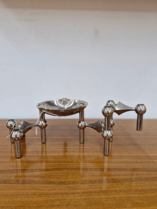 Set vintage Stoff Nagel kandelaars