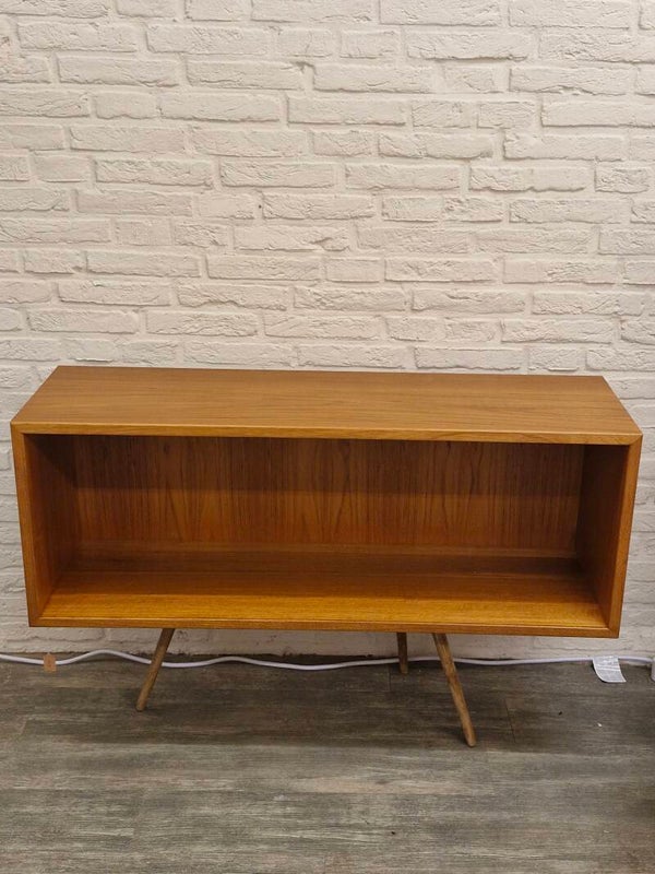 Deense boekenplank / kastje 70s teakhout