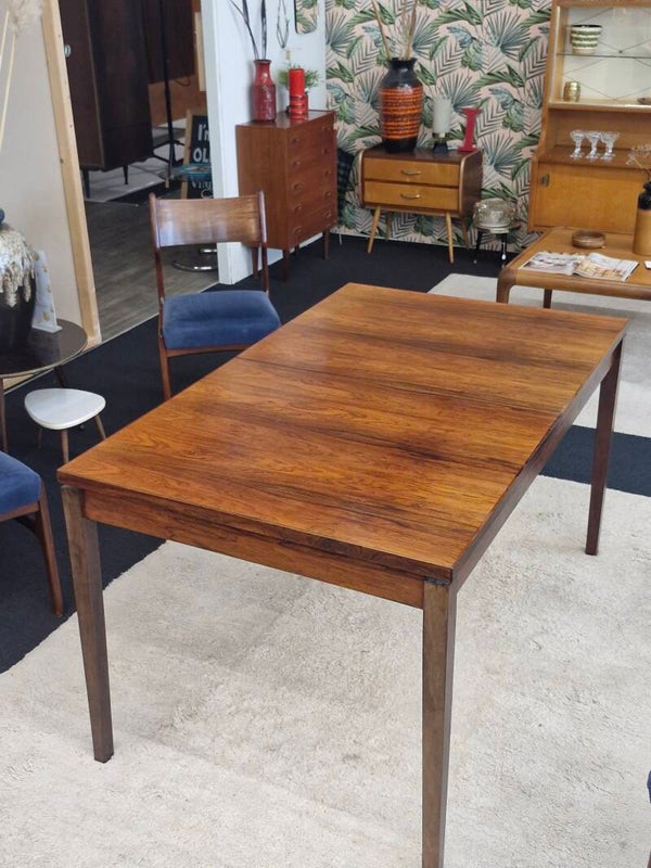 Vintage eettafel palissander 70s verlengbaar