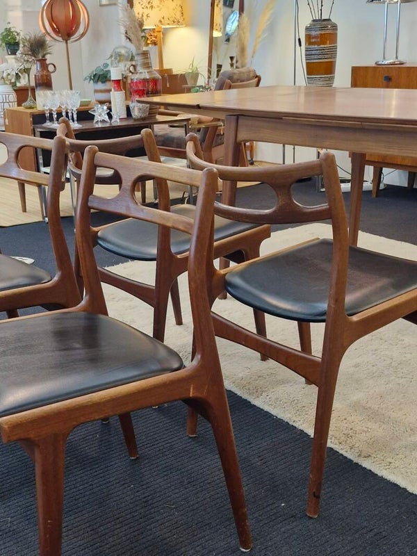 Set van 4 x eetkamerstoel Deens Design Andersen Uldum