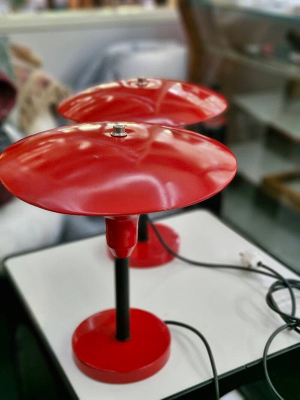 Vintage Oost-Duitse UFO Paddenstoel Tafellampen – Set van 2