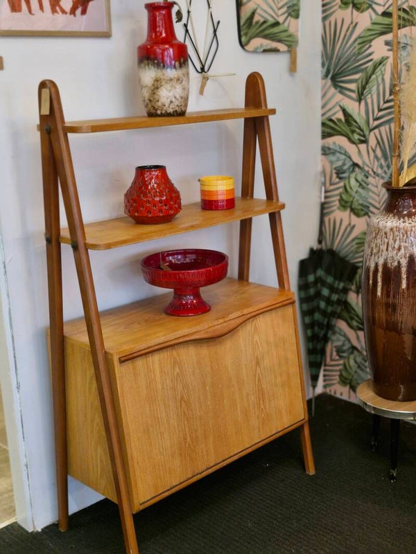 Vintage Deens Design Wandkast / Boekenkast 60s