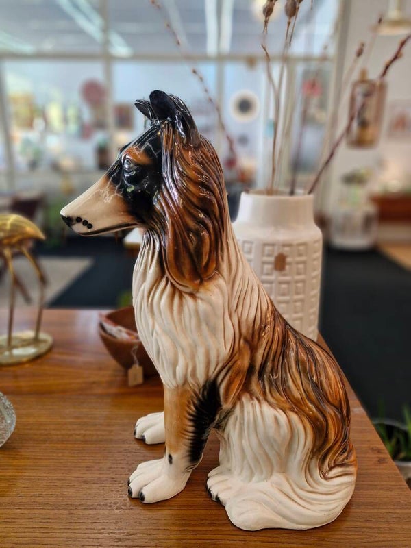 Vintage keramiek Lassie hond