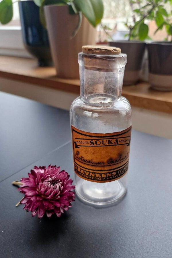 Antiek apotheek fles Potassium