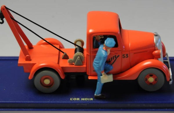 HERGE MOULINSART VOITURE TINTIN LA DEPANNEUSE SIMOUN DE TINTIN AU PAYS DE L'OR NOIR N° 59 COLLECTOR