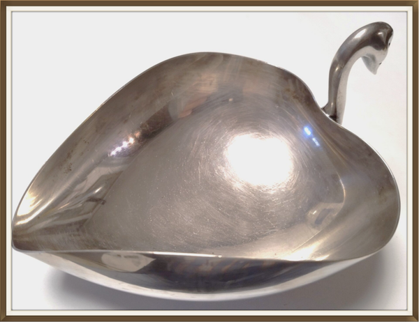 VIDE POCHE COLL. GALLIA CHRISTOFLE REPRÉSENTANT UN CYGNE