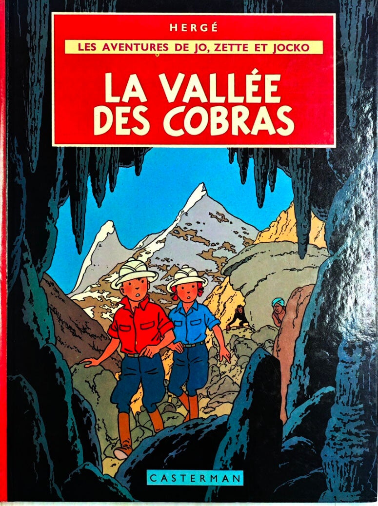 HERGÉ LES AVENTURES DE JO, ZETTE ET JOCKO "LA VALLÉE DES COBRAS"