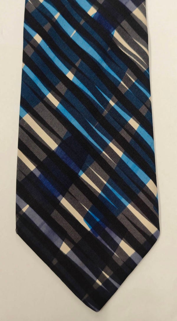 CRAVATE "LANVIN CHEMISIER PARIS" EN SOIE MADE IN FRANCE