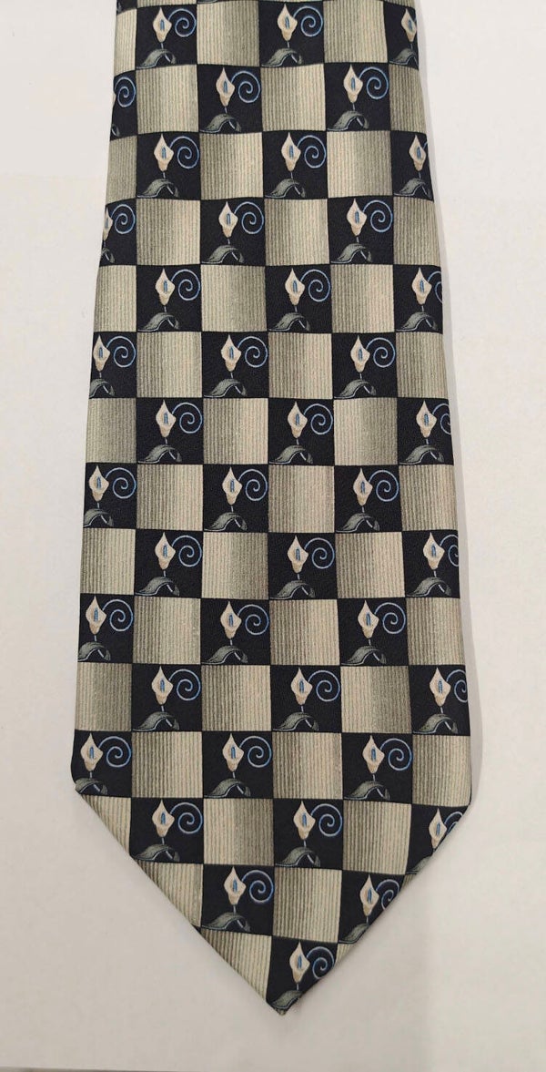CRAVATE "LANVIN PARIS" EN SOIE MADE IN FRANCE
