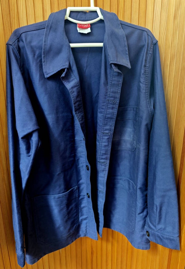 VEST BLEUE DE TRAVAIL ADOLPHE LAFONT AUTHENTIQUE ANNÉE 1970 NEUVE