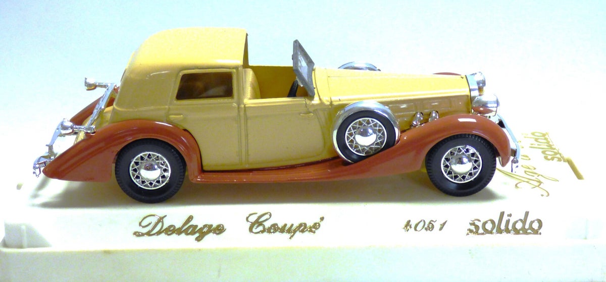 Solido Delage Coupé 1/43 – Modèle âge D’or (réf 4051) – Doré Sous Boîte