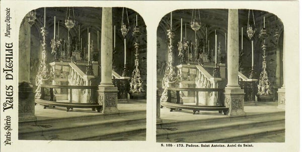 CARTE STEREO 3D 170x86 mm VUES D'ITALIE - PADOUE