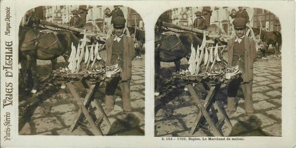 CARTE STEREO 3D 170x86 mm VUES D'ITALIE - NAPLES