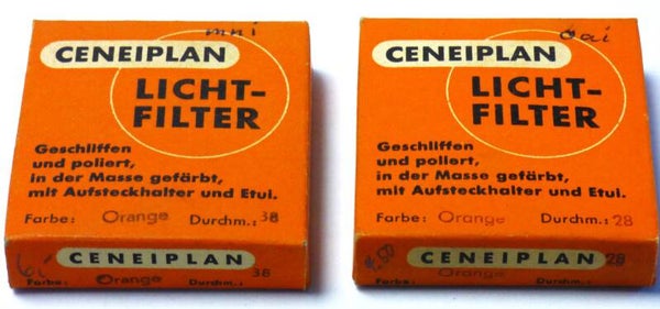 FILTRE CENEIPLAN  Ø 28/38 mm - ORANGE
