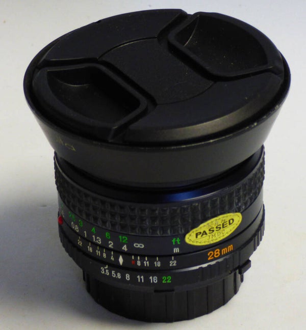 MINOLTA LENS JAPAN MD W.ROKKOR 3.5/28mm