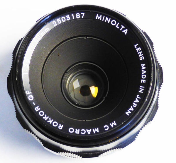 MINOLTA LENS JAPAN MC MACRO ROKKOR-QF 3.5/50mm