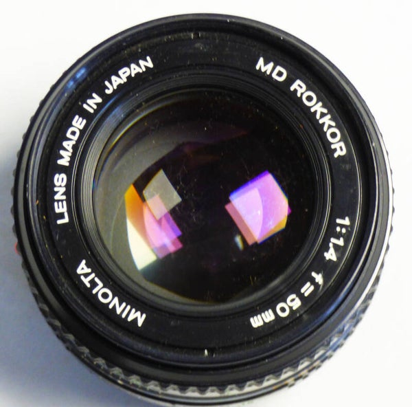 MINOLTA LENS JAPAN MD ROKKOR 1.4/50mm (Lire le descriptif SVP)