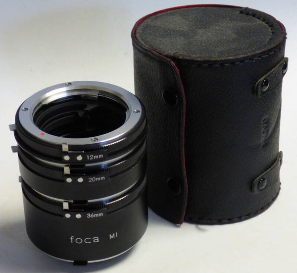 MINOLTA (pour)JEU DE 3 TUBES FOCA 12mm - 20mm - 36mm