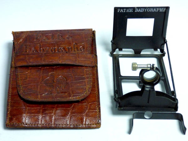 PATHÉ BABYGRAPHE DANS SON ETUI CUIR D'ORIGINE