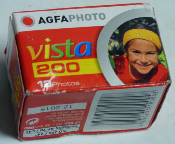 FILM AGFA PHOTO VISTA 35 - 200 ASA - 12 POSES - PERIME 12.2015