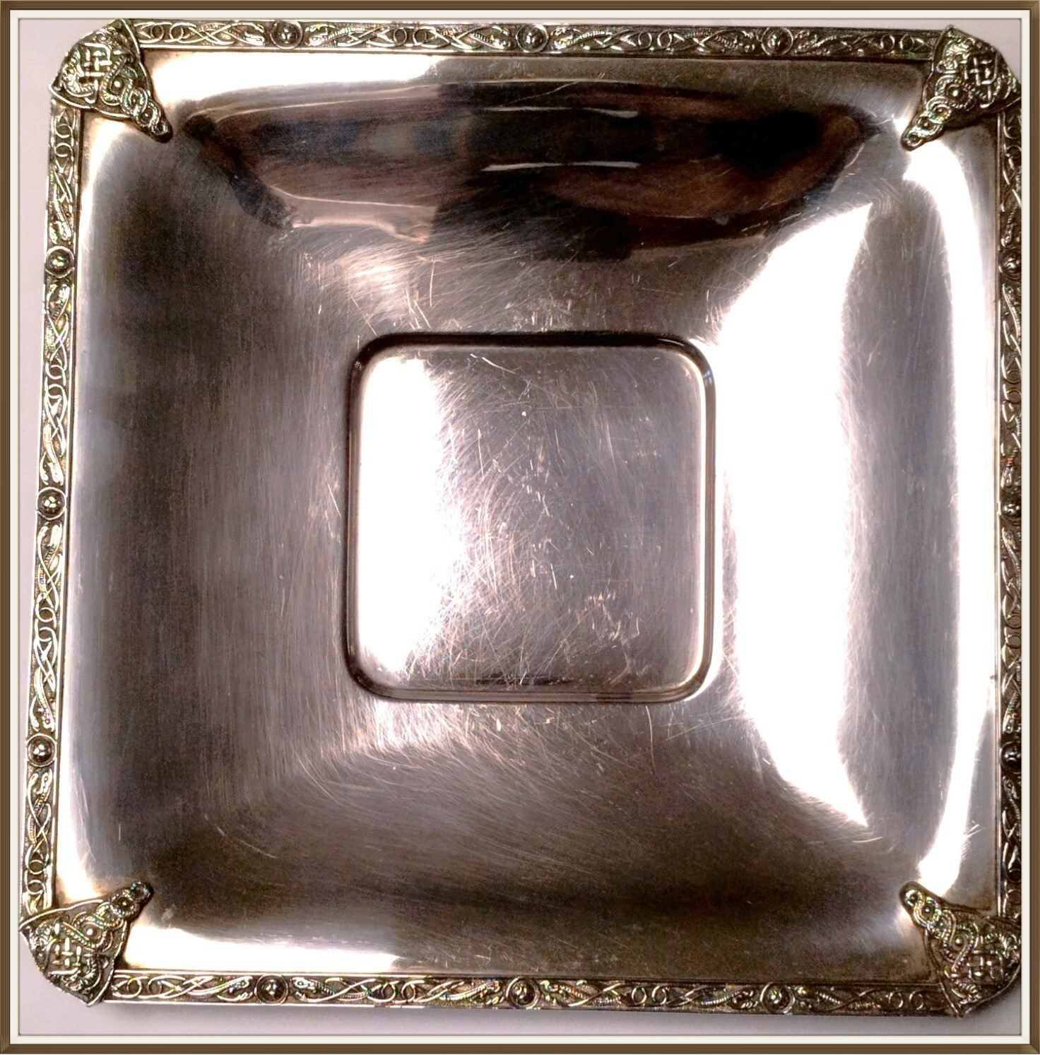 TRÈS BEAU PLATEAU VIDE POCHE ATKIN BROTHERS SHEFFIELD 1900