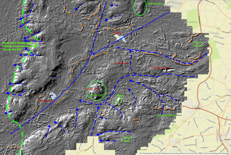 Hillshade kaart van Winterswijk en omstreken