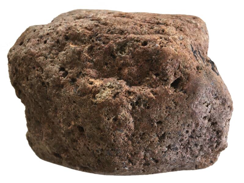 Afbeelding van een zwerfkei van graniet