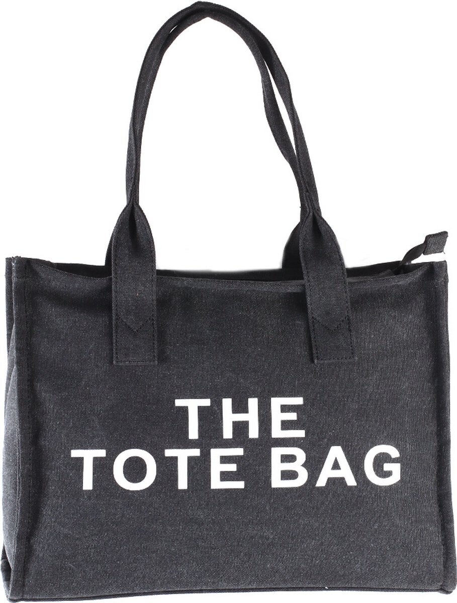 Tas the tote bag jeans zwart