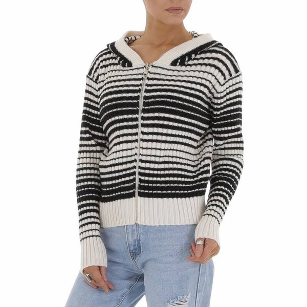 vest zwart wit gestreept