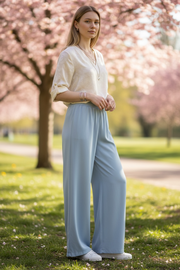 Comfi broek wide leg