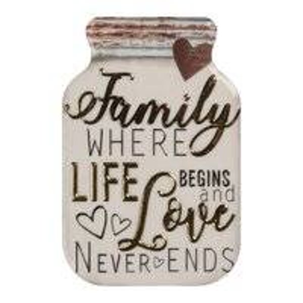 Clayre & Eef Magneet 5x1x8 cm Wit Metaal