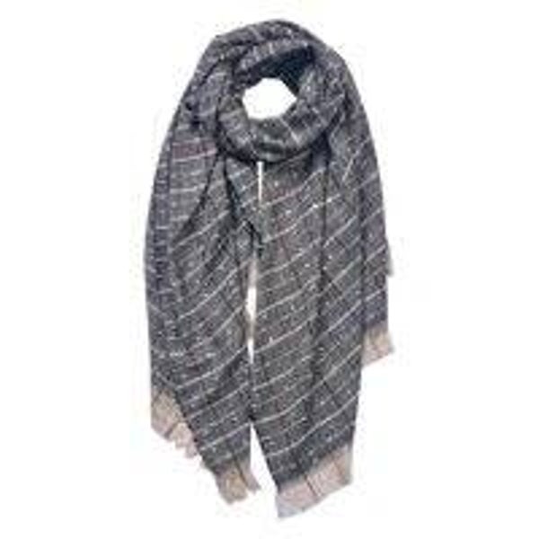 Juleeze Wintersjaal Dames 70x190 cm Zwart Synthetisch Wintershawl