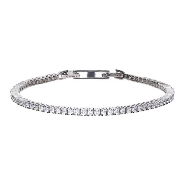 Diamonfire Silver Bracelet Fine Zirconia Tennis Bracelet  B5096